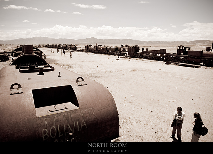Bolivia's train graveyard.