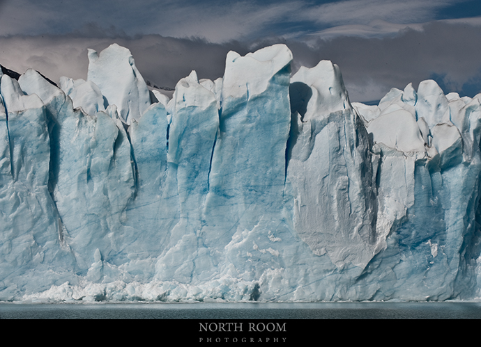 The glacier is an 18 mile long river of ice, 200ft high and up to 4km wide.