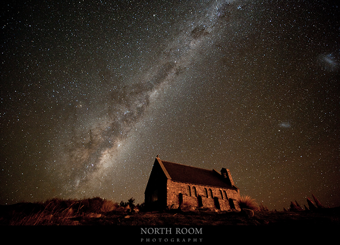 Our Milky Way, above the Church of the Good Shepherd, Lake Tekapo, New Zealand